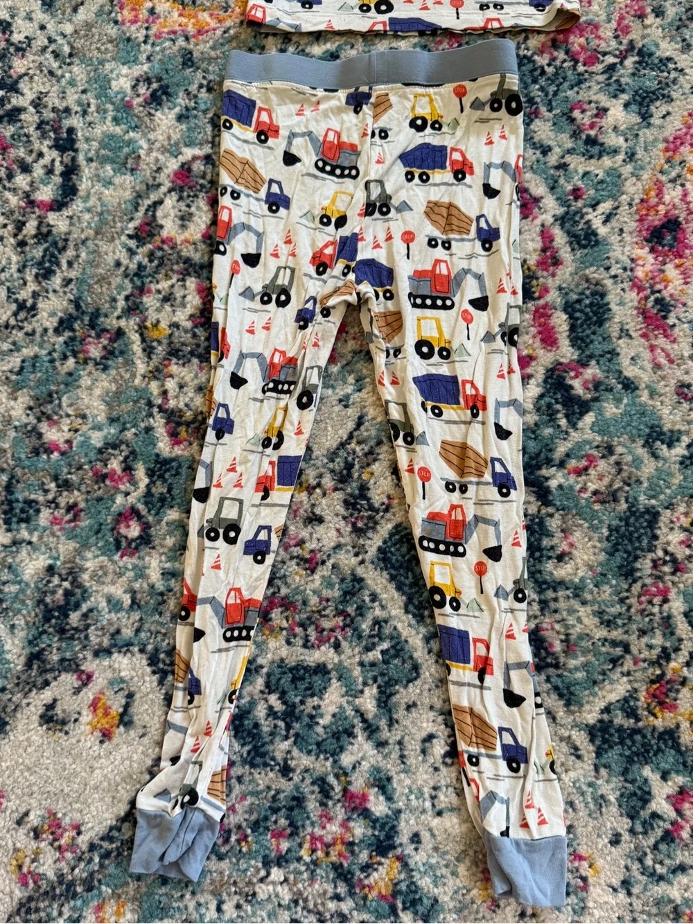 Little Sleepies Construction Truck Print Pajamas